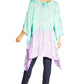 Sakkas Adalwin Third Tie Dye Desert Sun Circle Ponch Tunic Top Blouse W/Embroidery