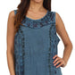 Sakkas Anika Stonewashed Rayon Blouse
