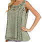 Sakkas Anika Stonewashed Rayon Blouse