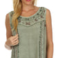 Sakkas Anika Stonewashed Rayon Blouse