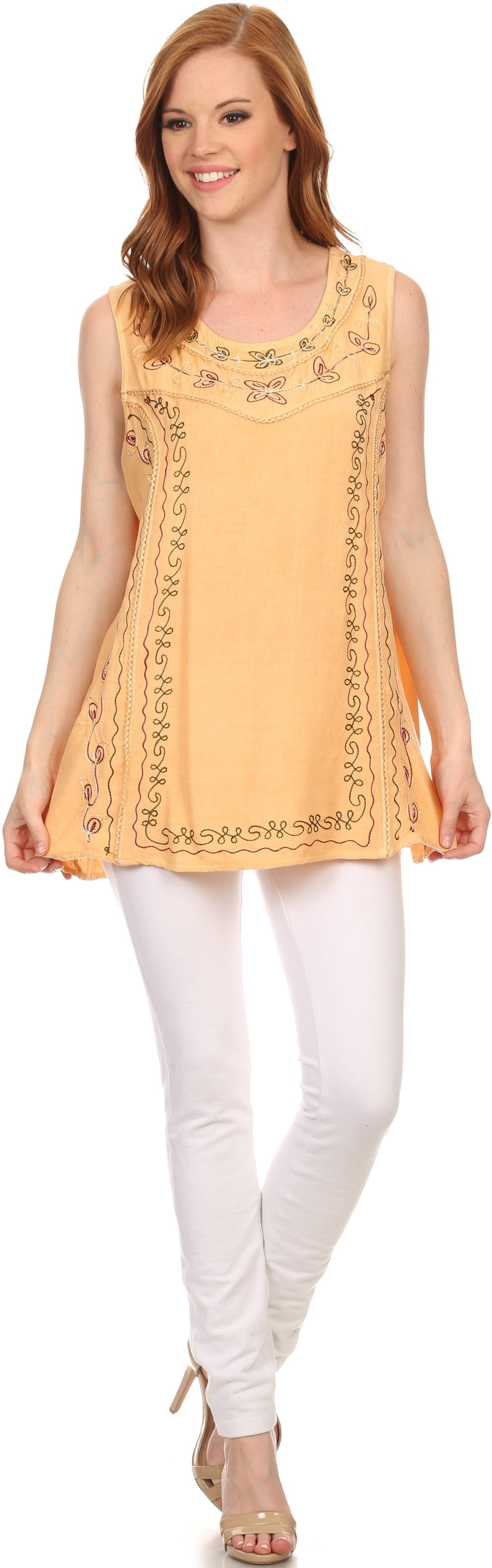 Sakkas Anika Stonewashed Rayon Blouse