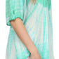 Sakkas Ragini Tie Dye  Lace Accent Delicate Embroidered Poncho Top / Cover Up