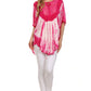 Sakkas Ragini Tie Dye  Lace Accent Delicate Embroidered Poncho Top / Cover Up