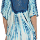 Sakkas Ragini Tie Dye  Lace Accent Delicate Embroidered Poncho Top / Cover Up