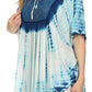 Sakkas Ragini Tie Dye  Lace Accent Delicate Embroidered Poncho Top / Cover Up
