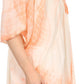 Sakkas Ragini Tie Dye  Lace Accent Delicate Embroidered Poncho Top / Cover Up