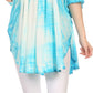 Sakkas Ragini Tie Dye  Lace Accent Delicate Embroidered Poncho Top / Cover Up