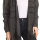 Sakkas Isenia Cardigan Open Front Kimono Long Sleeve Embroidered Top Blouse Lace