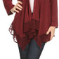 Sakkas Isenia Cardigan Open Front Kimono Long Sleeve Embroidered Top Blouse Lace