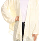 Sakkas Isenia Cardigan Open Front Kimono Long Sleeve Embroidered Top Blouse Lace
