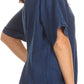 Sakkas Isabeli Leaf Embroidered Blouse Top Shirt With Cap Sleeves And Wide Neck