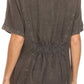 Sakkas Isabeli Leaf Embroidered Blouse Top Shirt With Cap Sleeves And Wide Neck