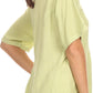 Sakkas Isabeli Leaf Embroidered Blouse Top Shirt With Cap Sleeves And Wide Neck