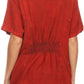 Sakkas Isabeli Leaf Embroidered Blouse Top Shirt With Cap Sleeves And Wide Neck