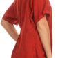 Sakkas Isabeli Leaf Embroidered Blouse Top Shirt With Cap Sleeves And Wide Neck