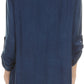 Sakkas Lizbeth V-neck Button Front Adjustable Long Sleeve Embroidered Blouse Top