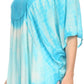 Sakkas Martina Delicate Embroidered Tie Dye Poncho Top / Cover Up