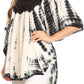 Sakkas Martina Delicate Embroidered Tie Dye Poncho Top / Cover Up