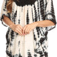 Sakkas Martina Delicate Embroidered Tie Dye Poncho Top / Cover Up