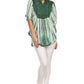 Sakkas Martina Delicate Embroidered Tie Dye Poncho Top / Cover Up