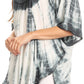 Sakkas Martina Delicate Embroidered Tie Dye Poncho Top / Cover Up