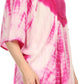 Sakkas Martina Delicate Embroidered Tie Dye Poncho Top / Cover Up