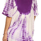 Sakkas Martina Delicate Embroidered Tie Dye Poncho Top / Cover Up
