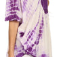 Sakkas Martina Delicate Embroidered Tie Dye Poncho Top / Cover Up