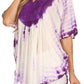 Sakkas Martina Delicate Embroidered Tie Dye Poncho Top / Cover Up
