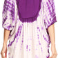 Sakkas Martina Delicate Embroidered Tie Dye Poncho Top / Cover Up