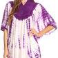 Sakkas Martina Delicate Embroidered Tie Dye Poncho Top / Cover Up