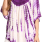 Sakkas Martina Delicate Embroidered Tie Dye Poncho Top / Cover Up