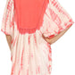 Sakkas Martina Delicate Embroidered Tie Dye Poncho Top / Cover Up
