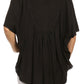 Sakkas Martina Delicate Embroidered Tie Dye Poncho Top / Cover Up