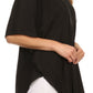 Sakkas Martina Delicate Embroidered Tie Dye Poncho Top / Cover Up