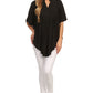 Sakkas Martina Delicate Embroidered Tie Dye Poncho Top / Cover Up