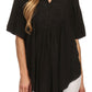 Sakkas Martina Delicate Embroidered Tie Dye Poncho Top / Cover Up