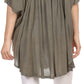 Sakkas Martina Delicate Embroidered Tie Dye Poncho Top / Cover Up