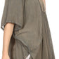 Sakkas Martina Delicate Embroidered Tie Dye Poncho Top / Cover Up