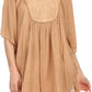 Sakkas Martina Delicate Embroidered Tie Dye Poncho Top / Cover Up