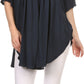 Sakkas Martina Delicate Embroidered Tie Dye Poncho Top / Cover Up