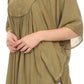 Sakkas Martina Delicate Embroidered Tie Dye Poncho Top / Cover Up