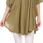 Sakkas Martina Delicate Embroidered Tie Dye Poncho Top / Cover Up