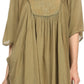 Sakkas Martina Delicate Embroidered Tie Dye Poncho Top / Cover Up