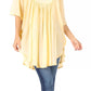 Sakkas Martina Delicate Embroidered Tie Dye Poncho Top / Cover Up