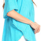 Sakkas Martina Delicate Embroidered Tie Dye Poncho Top / Cover Up