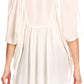 Sakkas Martina Delicate Embroidered Tie Dye Poncho Top / Cover Up