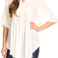 Sakkas Martina Delicate Embroidered Tie Dye Poncho Top / Cover Up