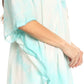 Sakkas Martina Delicate Embroidered Tie Dye Poncho Top / Cover Up