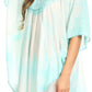 Sakkas Martina Delicate Embroidered Tie Dye Poncho Top / Cover Up
